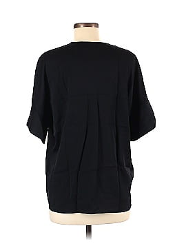 Vince. Short Sleeve Silk Top (view 2)