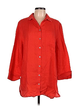 Chico's 3/4 Sleeve Button-Down Shirt (view 1)