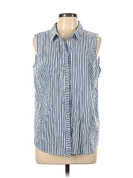 Elle Sleeveless Button-Down Shirt (view 1)