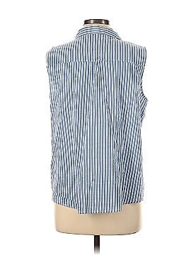 Elle Sleeveless Button-Down Shirt (view 2)