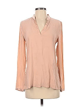 Adriano Goldschmied Long Sleeve Silk Top (view 1)