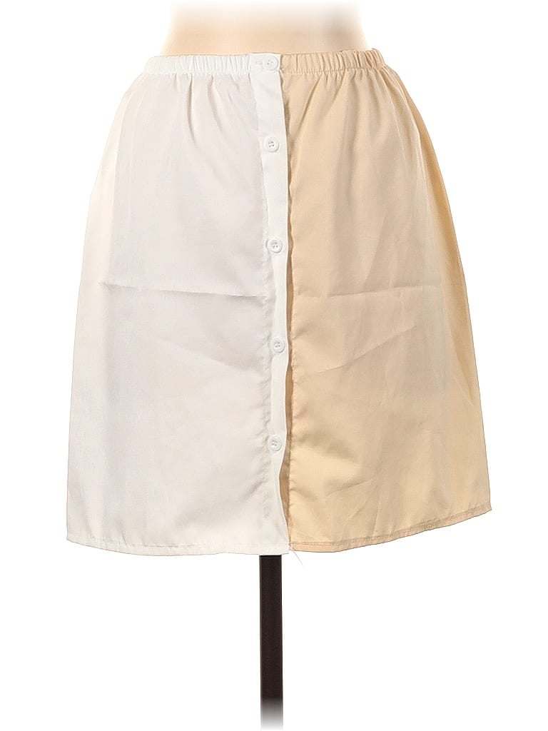 Pre-owned Unbranded Casual Skirt In White