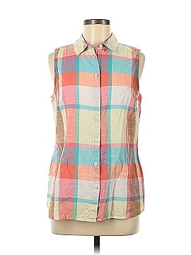 Croft & Barrow Sleeveless Button-Down Shirt (view 1)