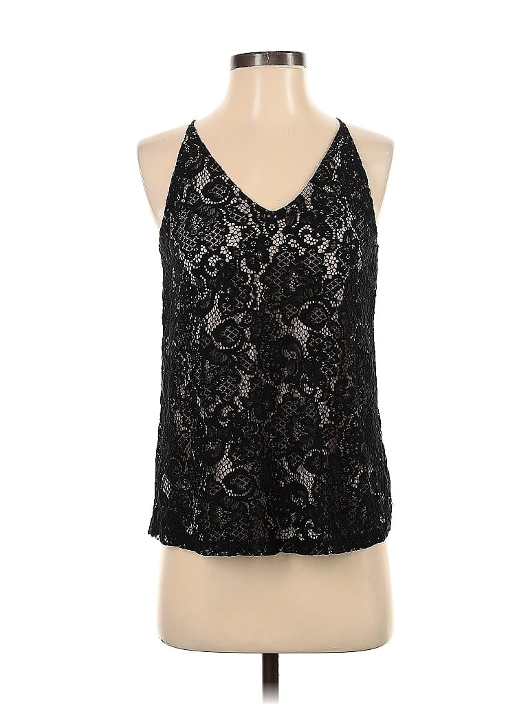 Pre-owned Ann Taylor Loft Sleeveless Blouse In Black