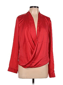 Diane von Furstenberg Long Sleeve Silk Top (view 1)