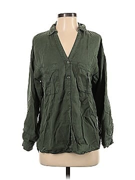 Zara Basic Long Sleeve Button-Down Shirt (view 1)