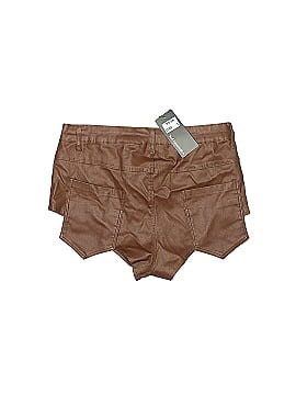 Apperloth A Faux Leather Shorts (view 2)