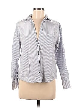 Zara Basic Long Sleeve Button-Down Shirt (view 1)