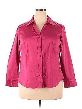 Talbots 3/4 Sleeve Button-Down Shirt (view 1)