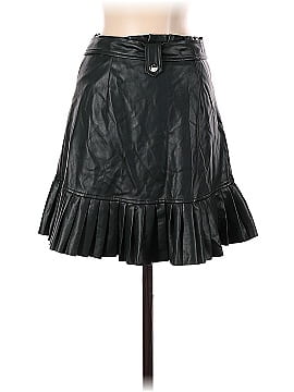 Zara Faux Leather Skirt (view 2)