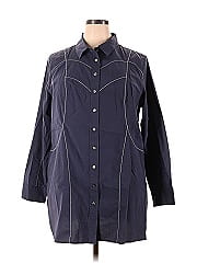 Soft Surroundings 3/4 Sleeve Button Down Shirt