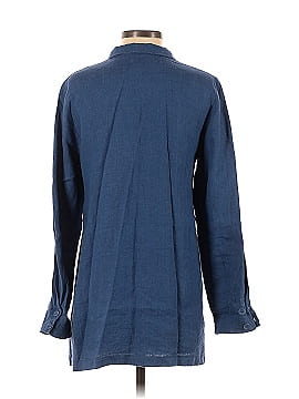 Flax 3/4 Sleeve Button-Down Shirt (view 2)