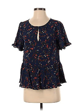 Madewell Short Sleeve Silk Top (view 1)