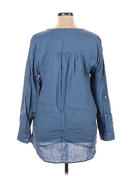 Sigrid Olsen 3/4 Sleeve Button-Down Shirt (view 2)