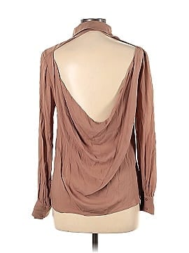 Haute Hippie Long Sleeve Silk Top (view 2)