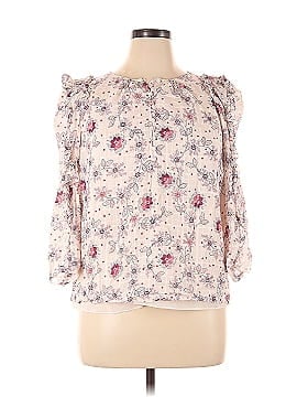 Rebecca Taylor 3/4 Sleeve Silk Top (view 1)