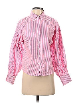 Aqua Long Sleeve Button-Down Shirt (view 1)