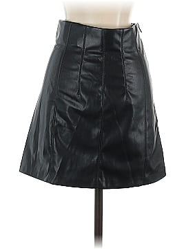 Zara Faux Leather Skirt (view 2)