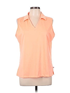 Lady Hagen Sleeveless Button-Down Shirt (view 1)