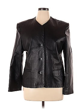 Saks Fifth Avenue Faux Leather Jacket (view 1)