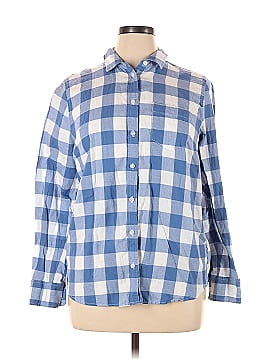 J.Crew Factory Store Long Sleeve Button-Down Shirt (view 1)