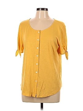 Ann Taylor LOFT Outlet Short Sleeve Henley (view 1)