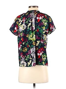 Tucker Short Sleeve Silk Top (view 2)