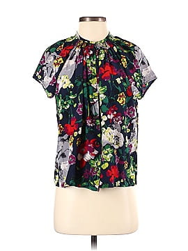 Tucker Short Sleeve Silk Top (view 1)