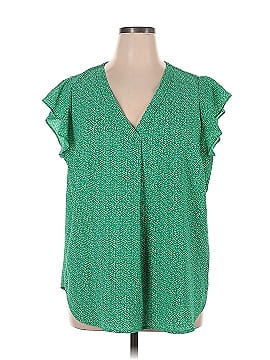 Adrianna Papell Short Sleeve Blouse (view 1)