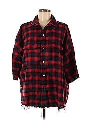 Easel 3/4 Sleeve Button Down Shirt