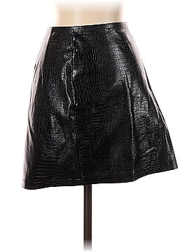 Know One Cares Faux Leather Skirt (view 1)