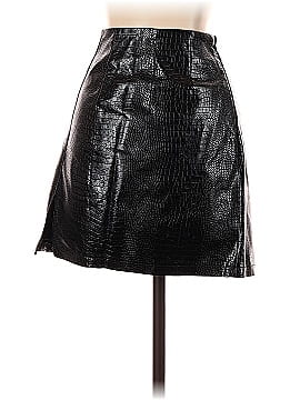 Know One Cares Faux Leather Skirt (view 2)