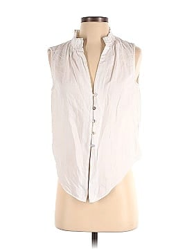 Intermix Sleeveless Button-Down Shirt (view 1)