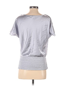 White House Black Market Short Sleeve Silk Top (view 2)