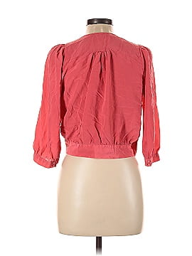 Madewell 3/4 Sleeve Silk Top (view 2)