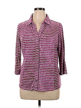 One World 3/4 Sleeve Button-Down Shirt (view 1)