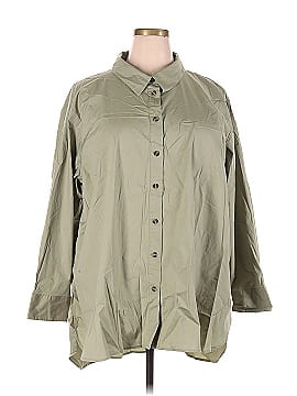 Universal Standard 3/4 Sleeve Button-Down Shirt (view 1)