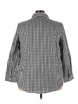 Woman Within Long Sleeve Button-Down Shirt (view 2)