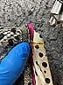 House of Harlow 1960 100% Silk Polka Dots Animal Print Ivory Long Sleeve Silk Top Size 9 - photo 4