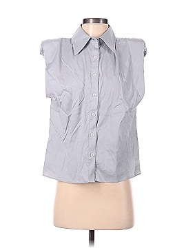 Zara Sleeveless Button-Down Shirt (view 1)