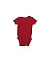 Carter's Stars Burgundy Short Sleeve Onesie Size 0-3 mo - photo 2