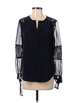 Rebecca Taylor Long Sleeve Silk Top (view 1)