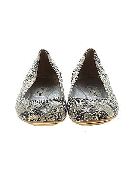 Jimmy Choo Snakeskin Embossed Flats (view 2)