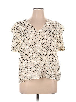 Madewell Short Sleeve Silk Top (view 1)