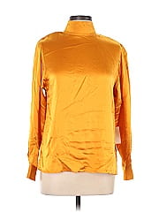 Ellen Tracy Long Sleeve Silk Top