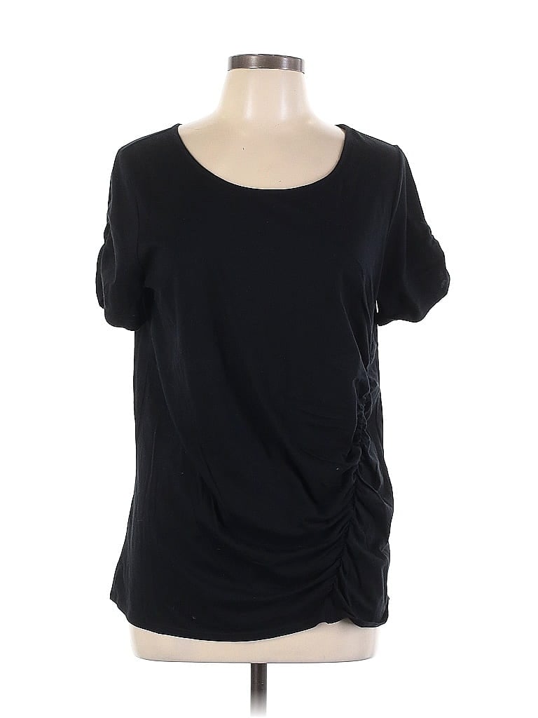 Pre-owned Caslon Short Sleeve T-shirt In Black