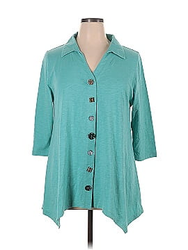 Soft Surroundings 3/4 Sleeve Button-Down Shirt (view 1)