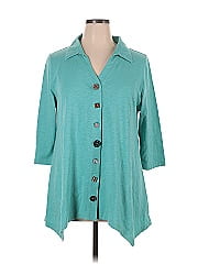 Soft Surroundings 3/4 Sleeve Button Down Shirt