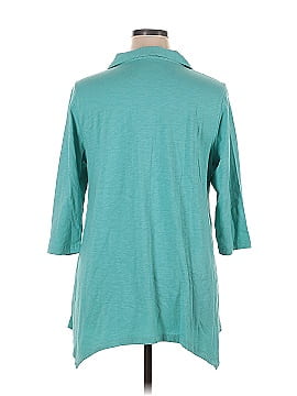 Soft Surroundings 3/4 Sleeve Button-Down Shirt (view 2)