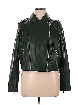 ELOQUII Faux Leather Jacket (view 1)